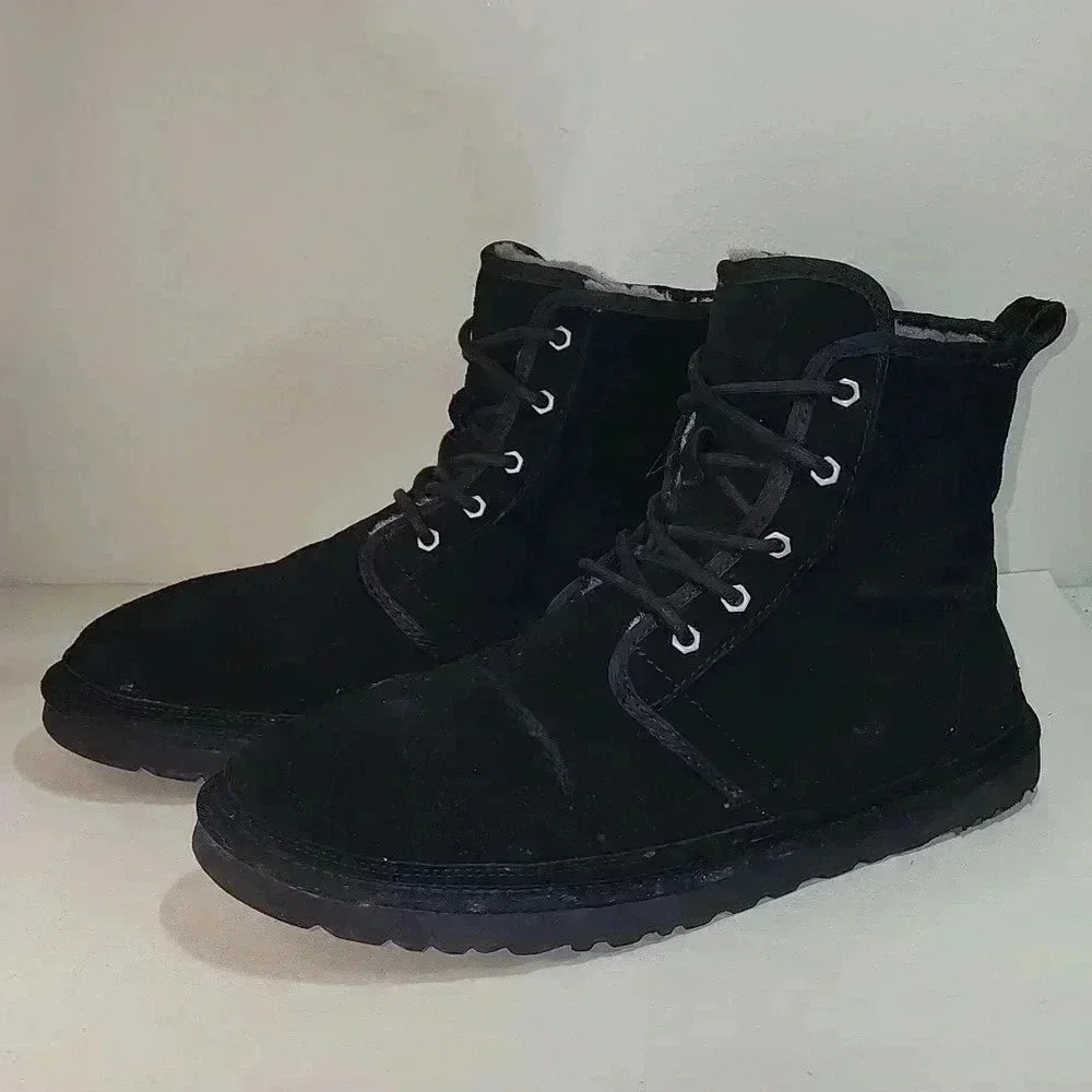 UGG Men's Neumel High Moc Black Suede Boots